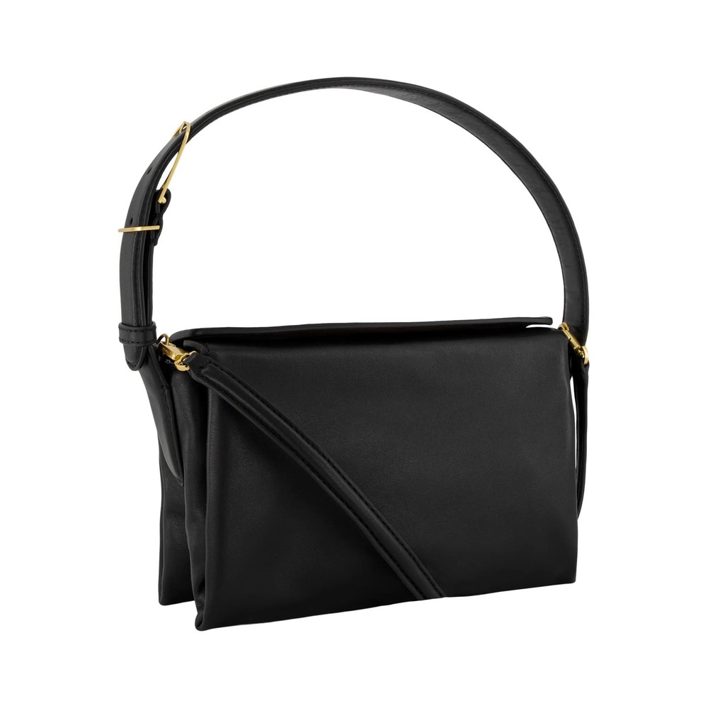 BNWT Vince Sidney Boxy Black Leather Handbag